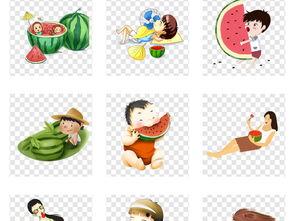 娱乐吃瓜背景图图片可爱,可爱吃瓜图鉴